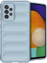 Coque Samsung Galaxy A52 (5G) / A52s / A52 (4G) Siliconen - Coque Arrière iMoshion EasyGrip - Bleu Clair