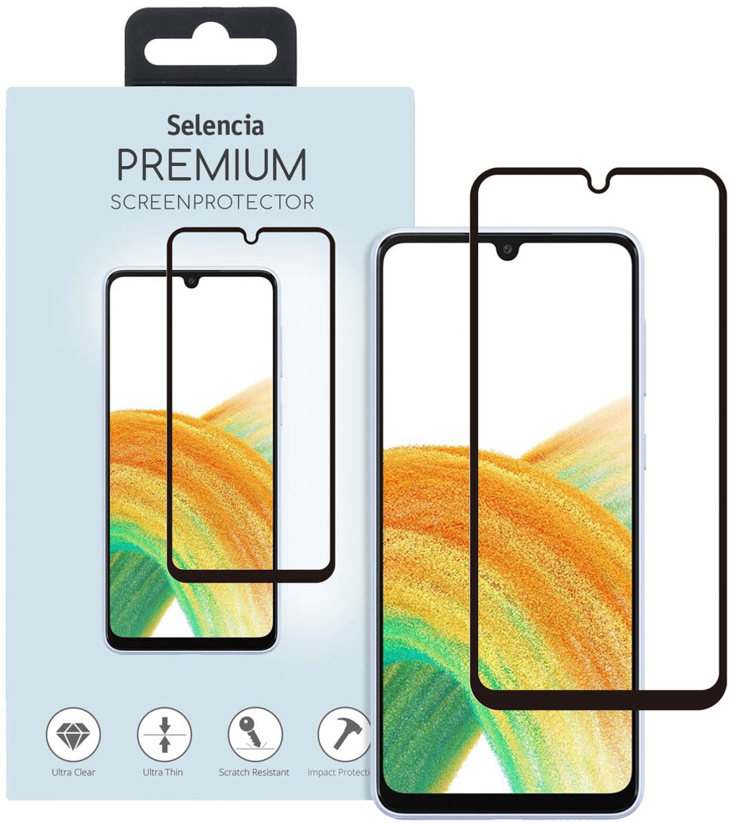 Selencia Screen protector - Geschikt voor Samsung Galaxy A34 (5G) - Gehard Glas Premium Screenprotector