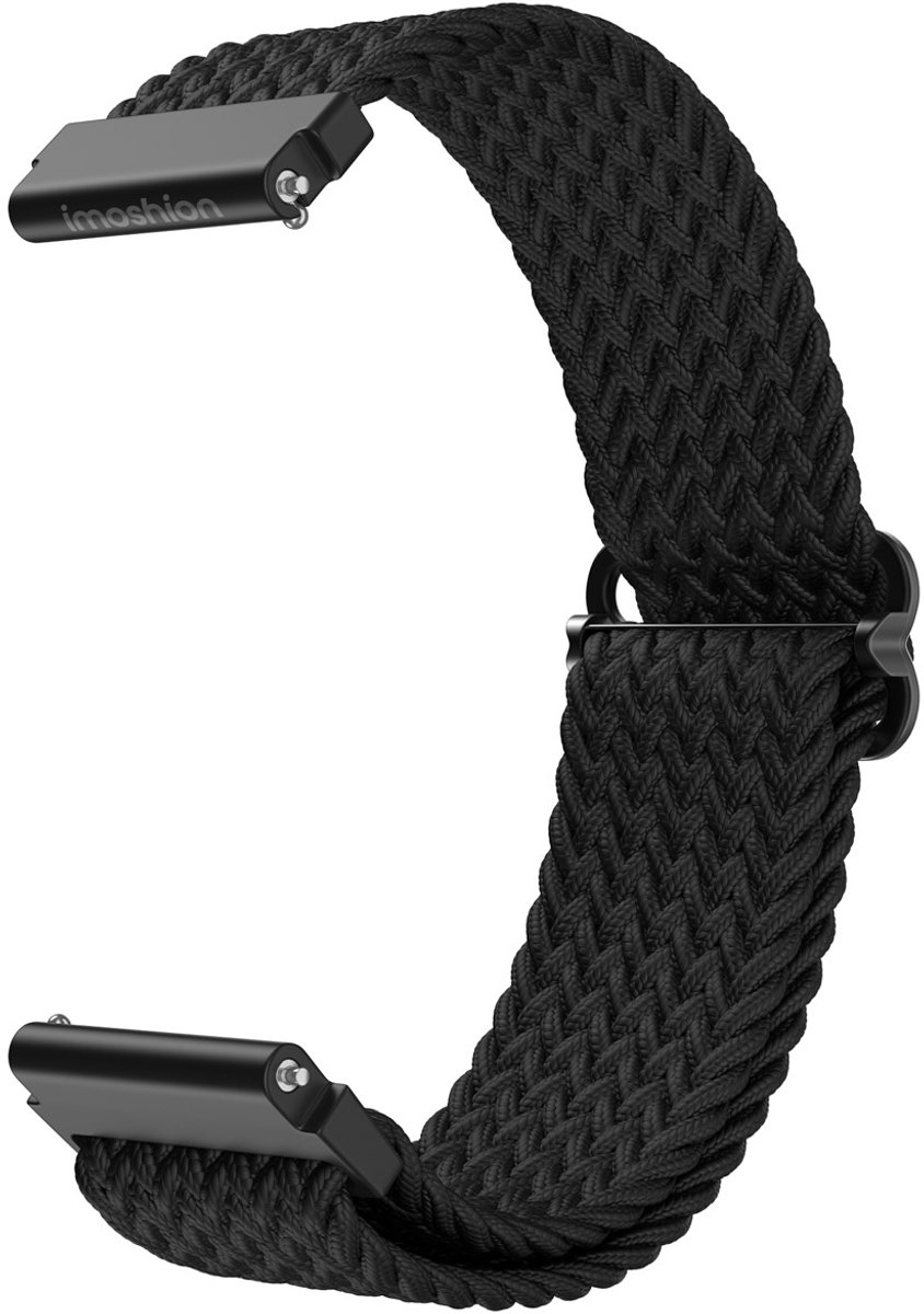 imoshion Nylon geweven bandje - Universeel 20 mm aansluiting - Zwart