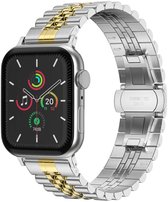 stalen bandje - Geschikt voor Apple Watch 1, 2, 3, 4, 5, 6, 7, 8, 9, 10, 11, SE, Ultra (2 / 3) - 44/45/46/49 mm - Zilver