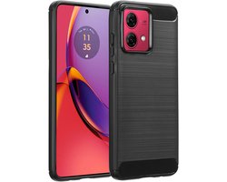 imoshion Hoesje - Geschikt voor Motorola Moto G84 - Brushed Backcover - Zwart