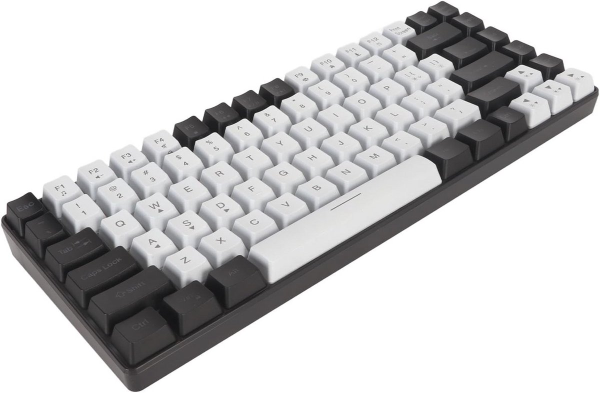 Mini Draagbaar Mechanisch Toetsenbord met RGB Verlichting - Ergonomisch en Stil