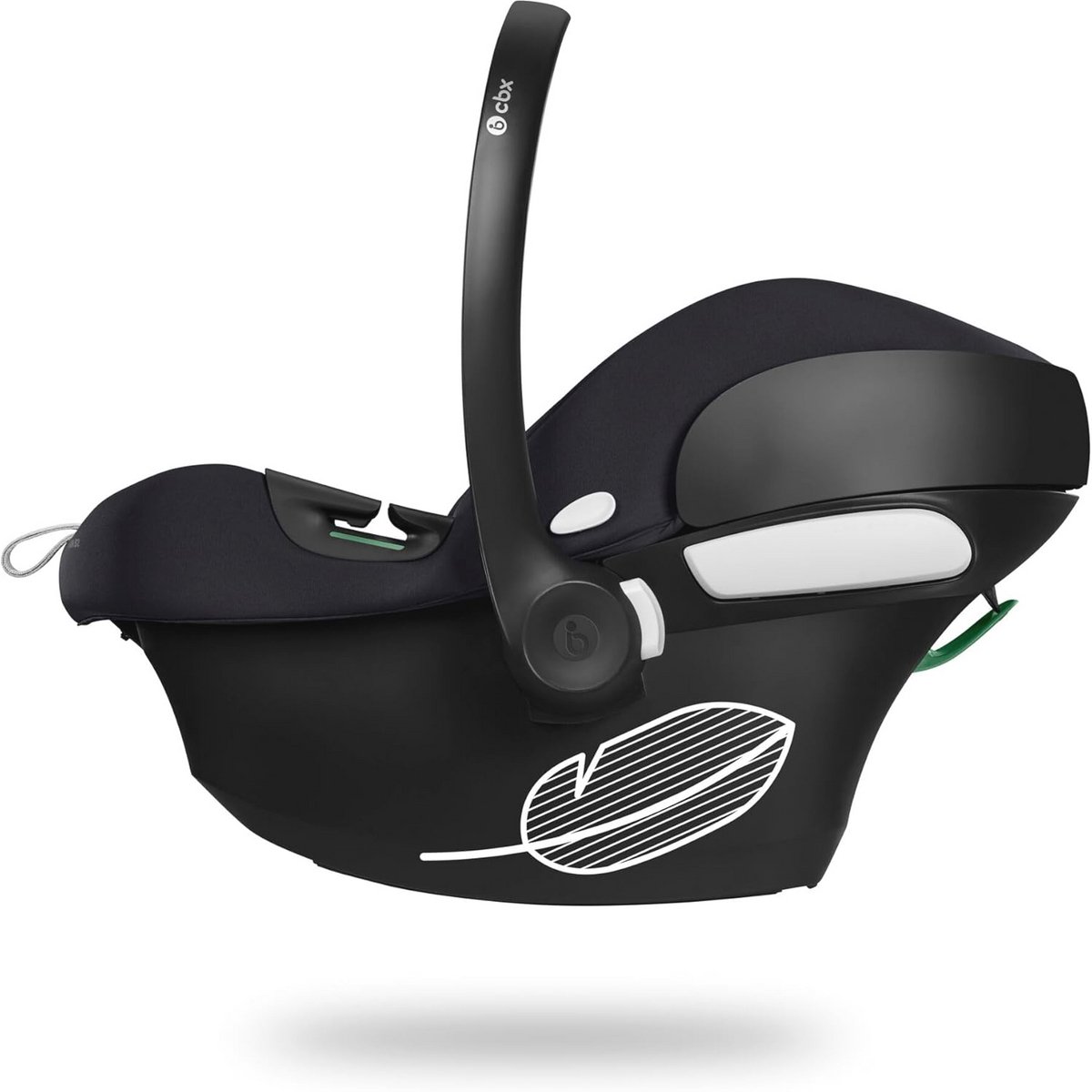 CYBEX 521004431 Aton B2 i-Size Autostoeltje met Base One voor baby's, max. 13 kg, incl. ISOFIX-basis en inlegkussen voor pasgeborenen, geschikt voor SensorSafe,Volcano zwart – foto 2