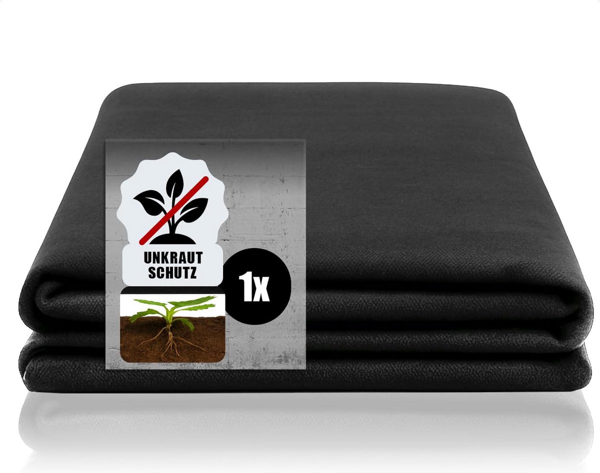 Onkruidvlies - Premium afdekvlies voor tuin en bouw - Bescherming tegen onkruid - 1,5x10m