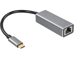 USB-C naar RJ45 LAN adapter | USB3.0 | CAT6 | aluminium | 0,15 meter