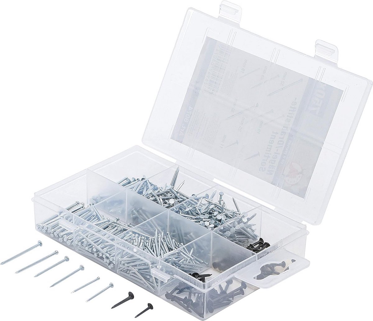 Assortiment Draadnagels en Spijkers - 750-delig Handgereedschap