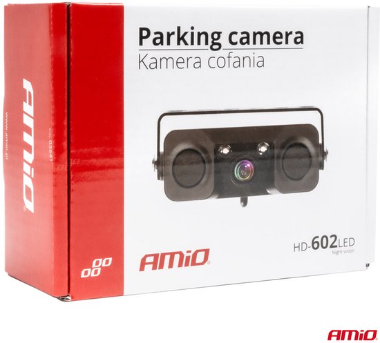 AMiO Universele Infrarood Achteruitrij Camera met Sensoren en Pieper met Nachtzicht Zwart [720p 12v] van AMiO — afbeelding 3