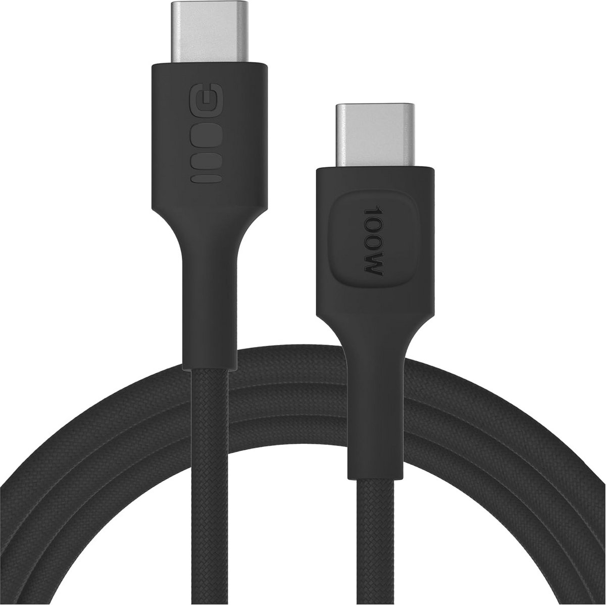 USB-C Oplaadkabel 200 cm - 100W PD, Gevlochten Nylon, Extra Lang, Ideaal voor Thuis en Kantoor