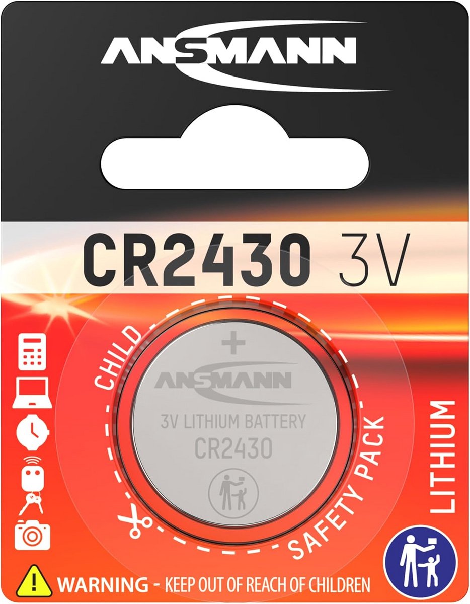 Knofpcelbatterij Lithium CR 2430 3V - Betrouwbare energiebron voor diverse toepassingen