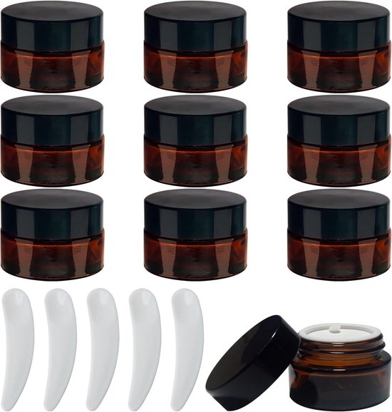 Allecto Plus - Herbruikbare glazen flesjes voor etherische oliën aromatherapie - Set... | bol