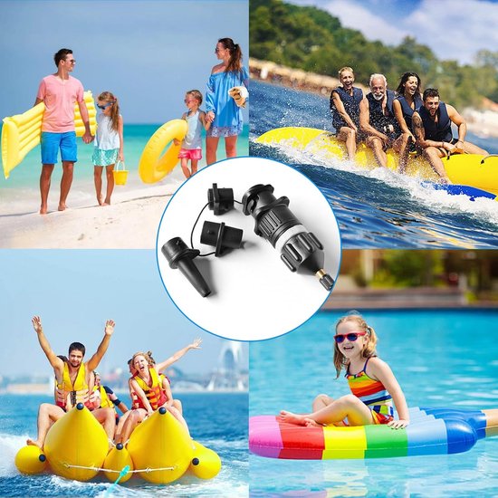 Universele SUP Pomp Adapter Set met 4 Opzetstukken voor Opblaasbare Boten en Boards van Merkloos — afbeelding 4
