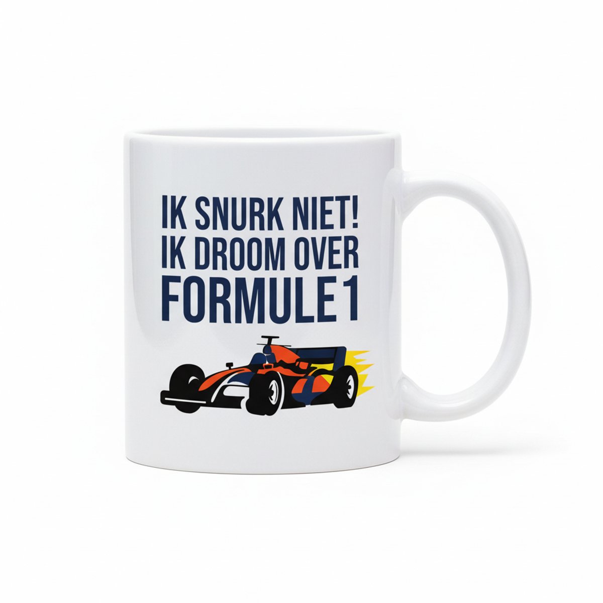 Ik Snurk Niet, Ik Droom Over Formule 1 – Grappige Race Quote Koffiemok 330 ml