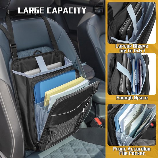 Luxja Auto-organizer voor de achterbank, organizer voor de