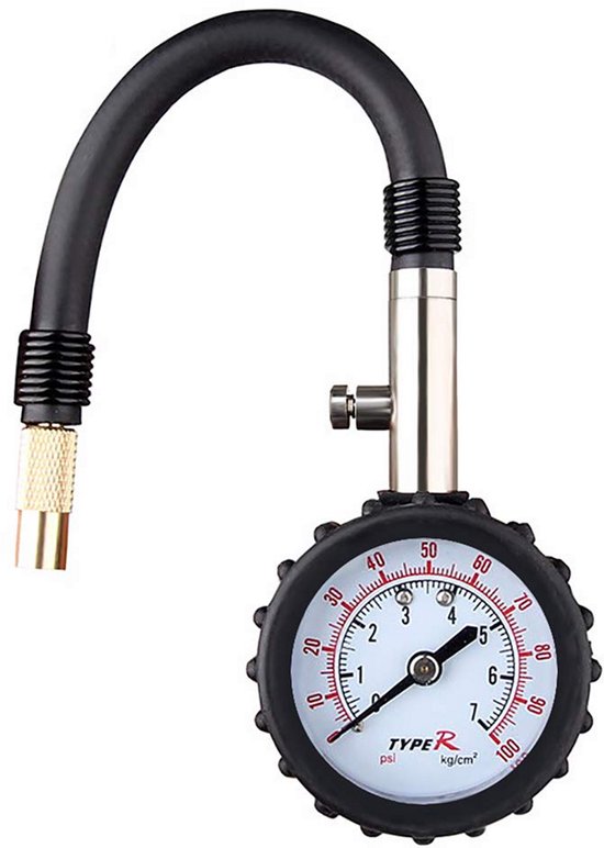 Digitale Bandenspanningsmeter voor Auto, Motor en Fiets - 0-100 PSI