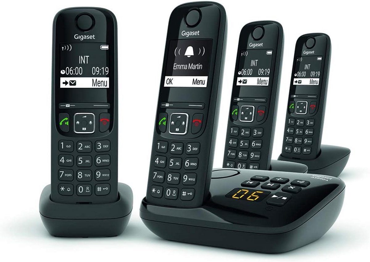 Draadloze DECT Telefoon met Antwoordapparaat - Groot Display en Zwarte Lijst