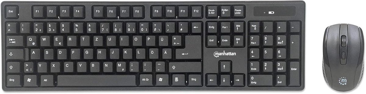 Draadloze Toetsenbord en Muis Set met USB Ontvanger voor PC