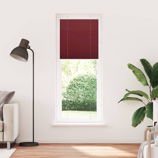 VidaXL Plissé Rolgordijn 45x100 Cm Stofbreedte 44,4 Cm Polyester Wit Plissegordijn Geplooide Jaloezieen Geplooide Zonwering Plisse Blind