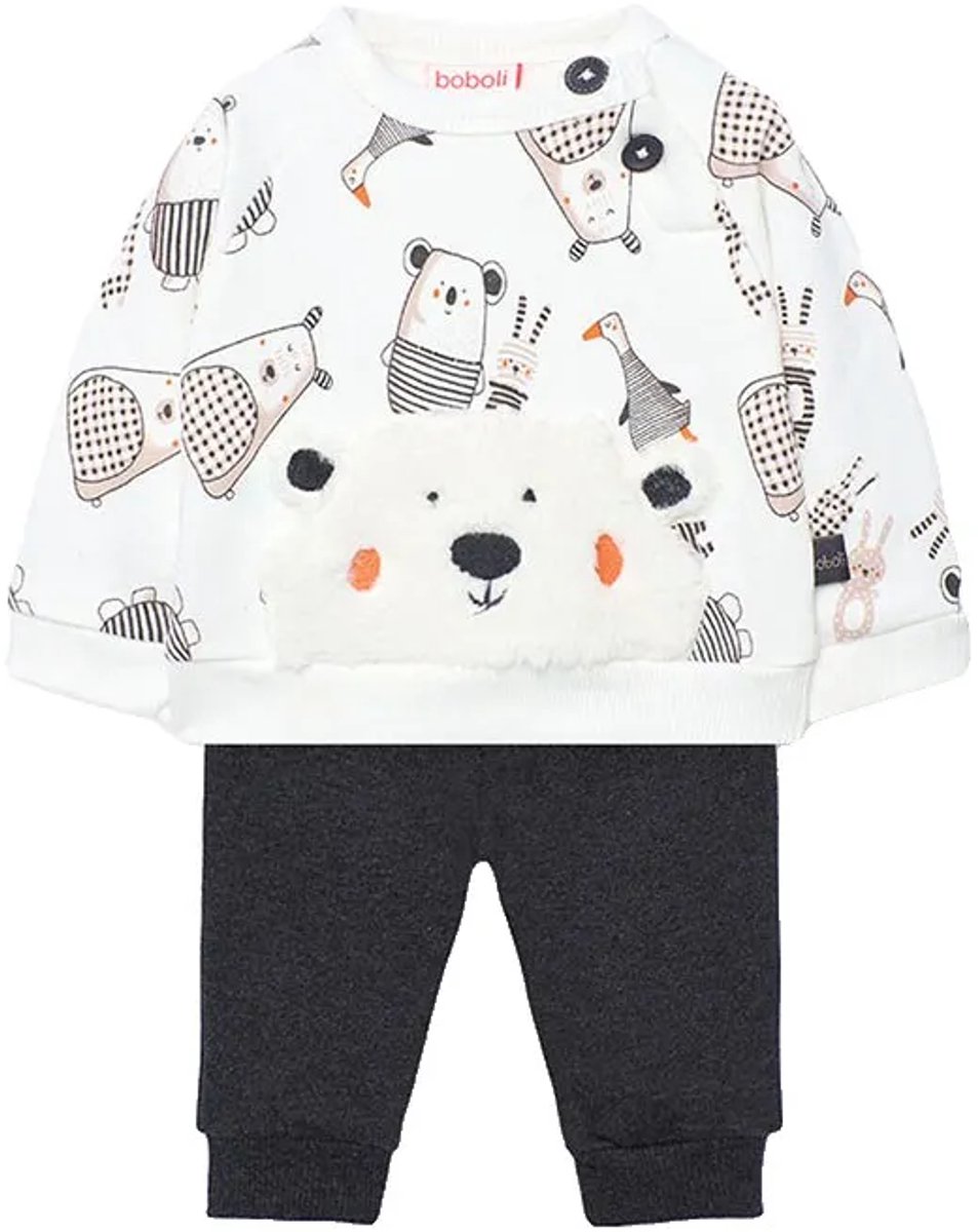 Boboli Knit Set Wit 24 Months Kinderen