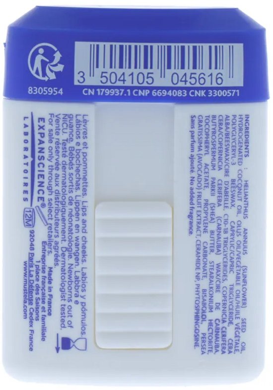 Mustela Cold Cream Voedende Stick 9,2 g van Merkloos — afbeelding 4