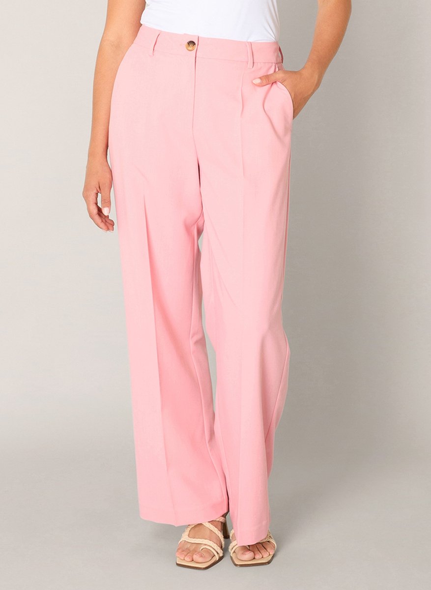 BASE LEVEL Yuna Broek - Soft Pink - maat W42 / L32
