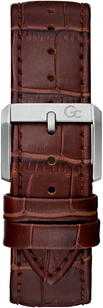 Gc Gc Flair Coussin Chronograph Watch Bruin Case: 100% Stainless Steel | Armband: 100% Leather 44 Z46004G7MF