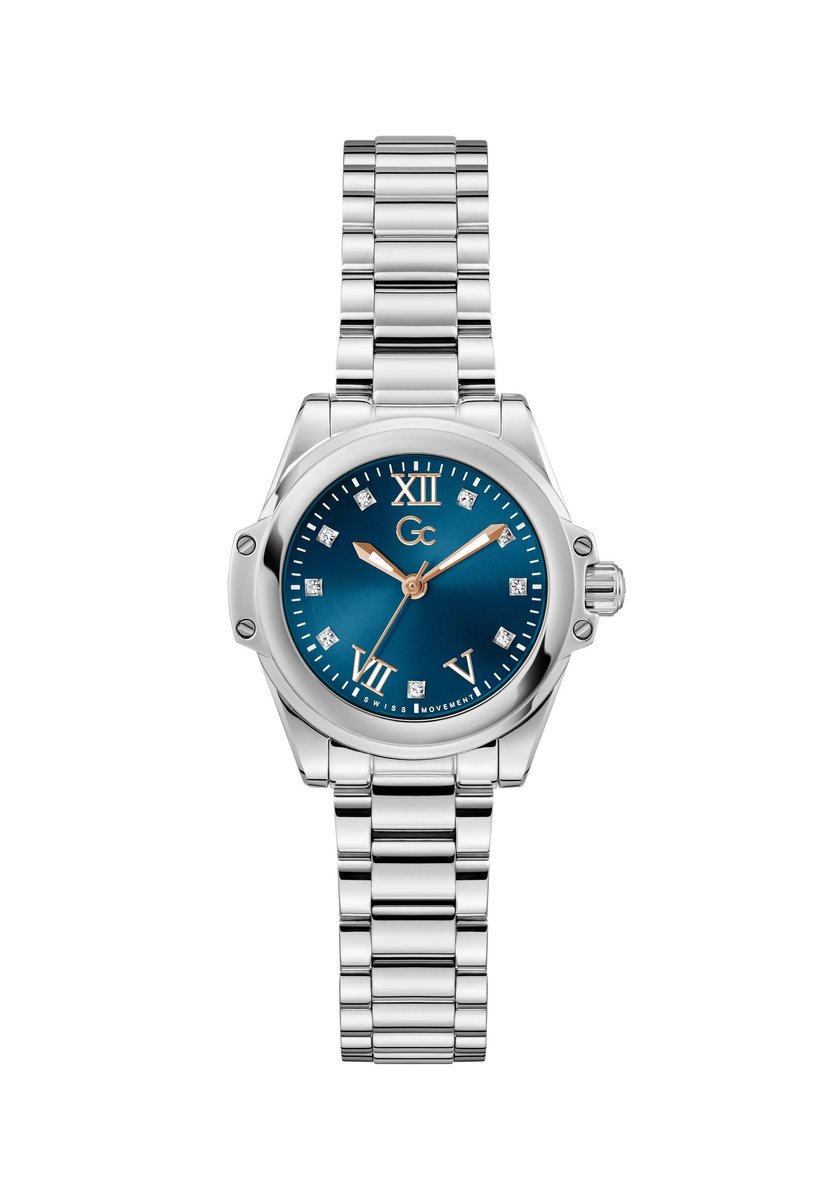 Gc Gc Bolt Lady Mini Quartz Analoog Horloge Zilver Kast: 100% Roestvrij Staal | Bracelet 100% Roestvrij Staal 30 mm Z58004L7