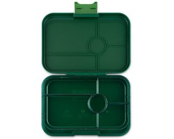 Yumbox Tapas XL - lekvrije Bento box lunchbox - 5 vakken - Greenwich Green / Green Clear tray