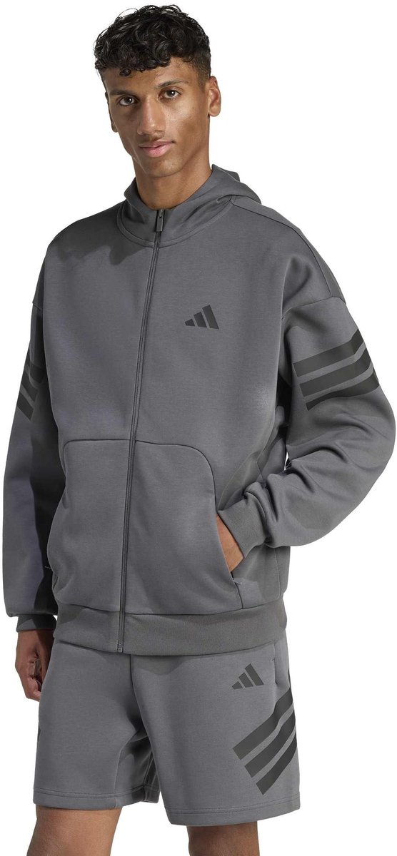 ADIDAS m fi 3s fz Hoodie heren Donkergrijs