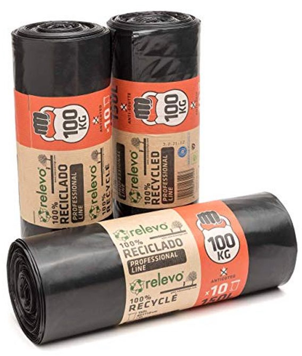 Gerecycled Vuilniszakken Extra Sterk 150 L - 30 Stuks