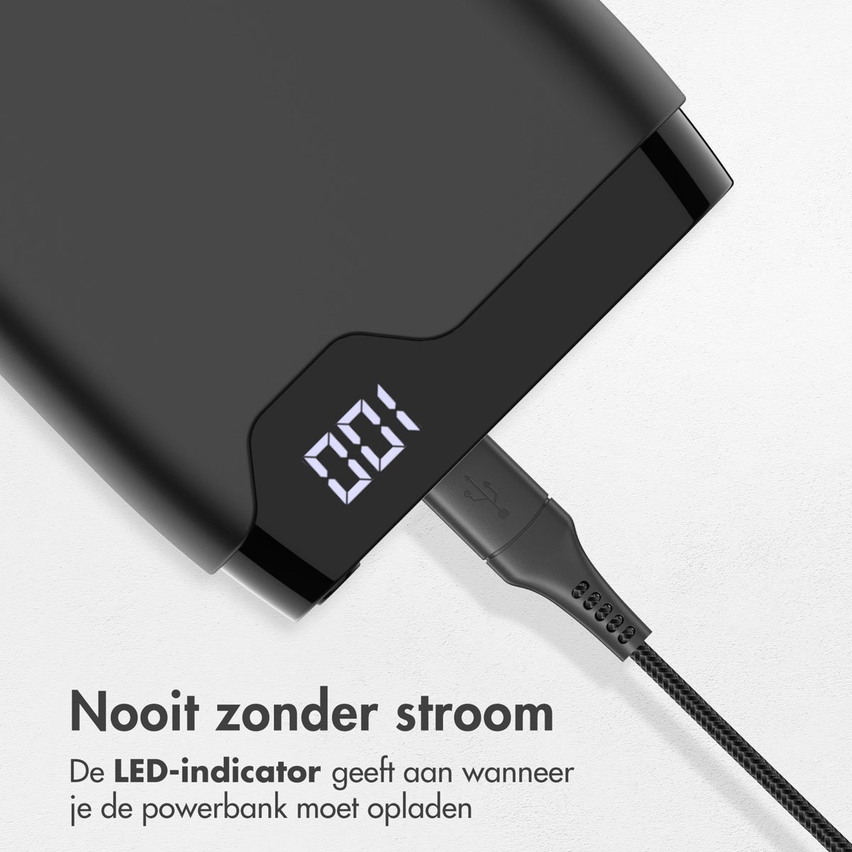 imoshion Powerbank 20000 mAh Snellader Zwart - afbeelding 3