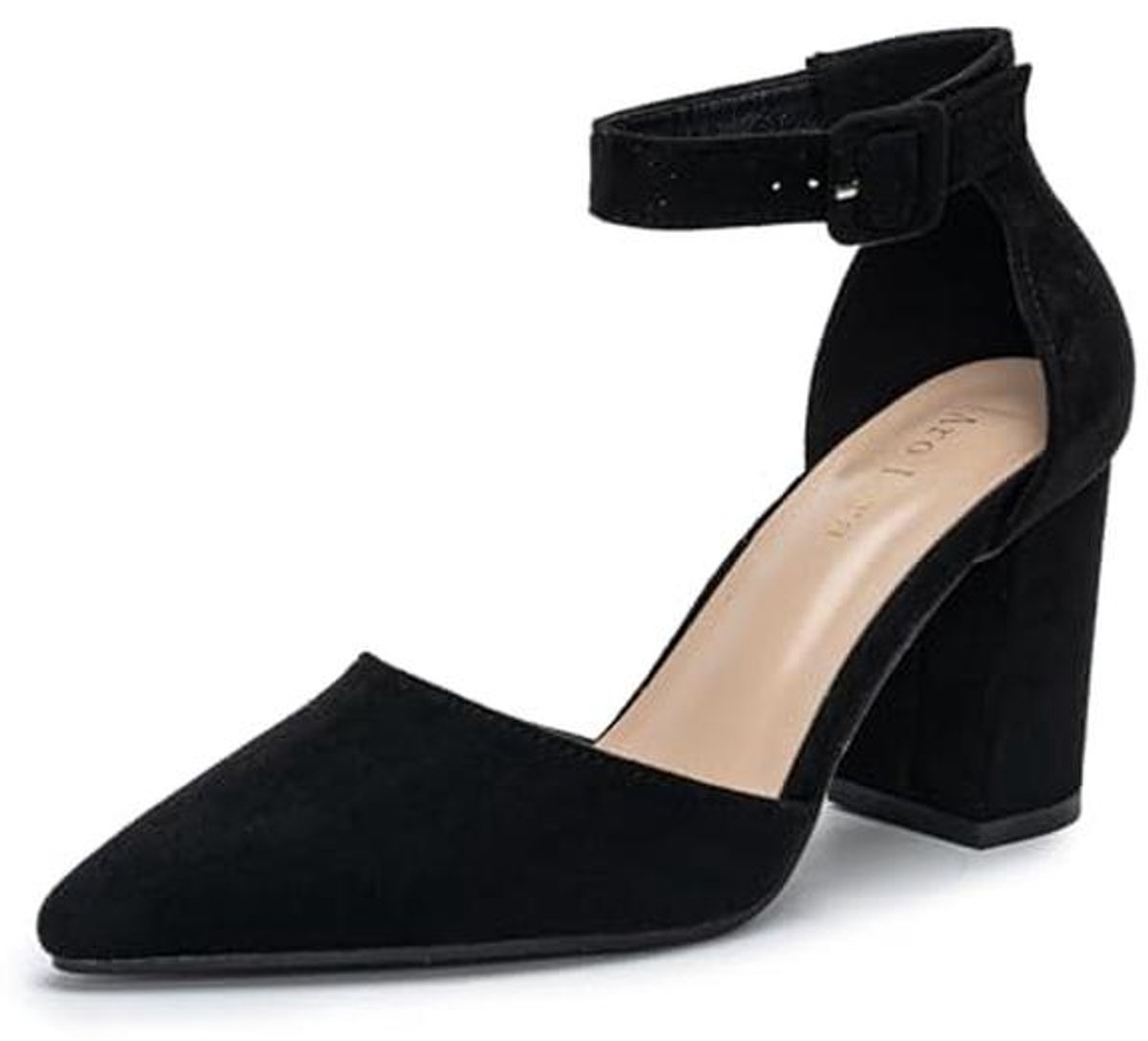Comfy Strappy Pumps met Dikke Hakken en Slingback