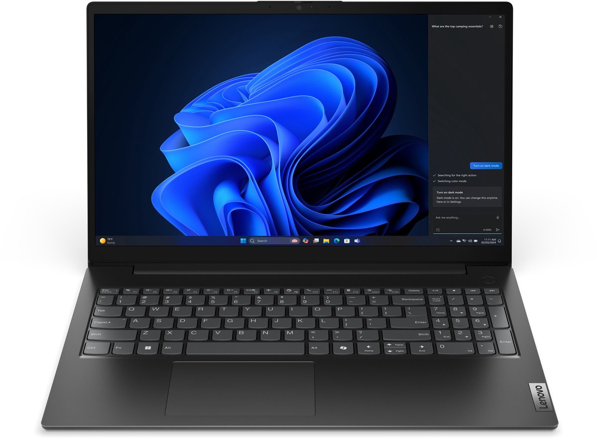 Lenovo V15 G5 2025 - Intel Core i3-1315U - 15,6 inch - 16 GB / 512 GB - Zwart