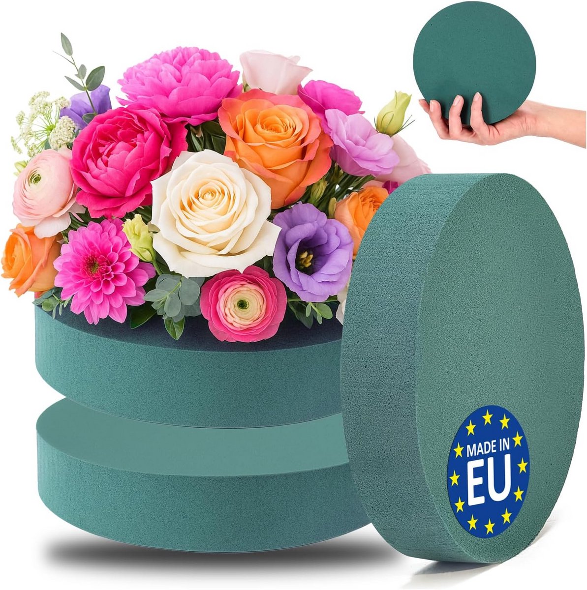 Steekschuim voor Bloemstukken - 3 Stuks - 16 x 3,5 cm - Perfect voor Bruiloften, Verjaardagen en Creatief Knutselen