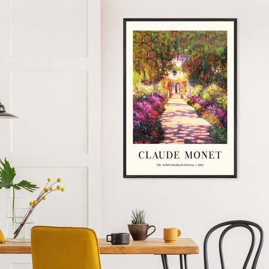 Affiche Claude Monet - Le Garden de l'artiste à Giverny II 50x70 cm