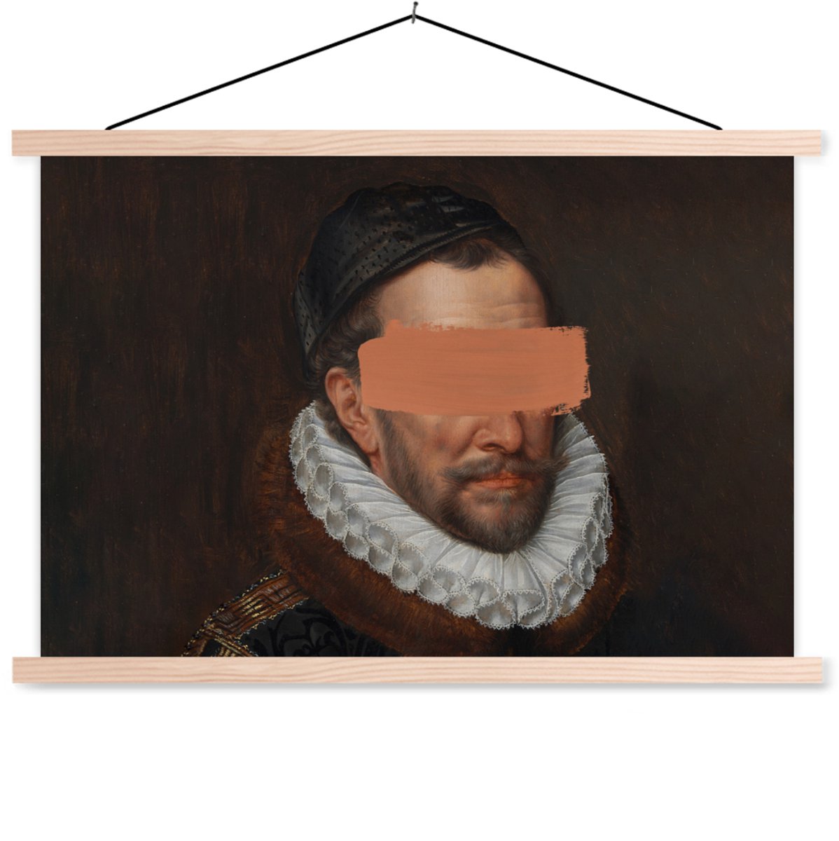 Posterhanger incl. Poster 90x60 cm - Schoolplaat - Willem van Oranje - Adriaen Thomasz - V
