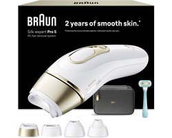 Braun IPL Silk·expert Pro 5 - IPL ontharingsapparaat - PL5431 - Ontharing Voor Thuis - 4 Opzetstukken