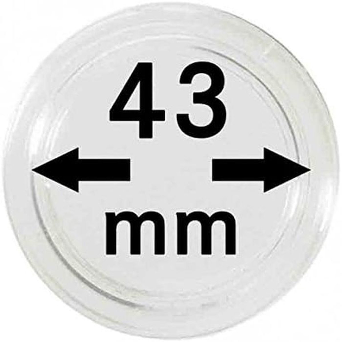 Munccapsules 43 mm Binnenmaat - Set van 100 Stuks - Krasbestendig