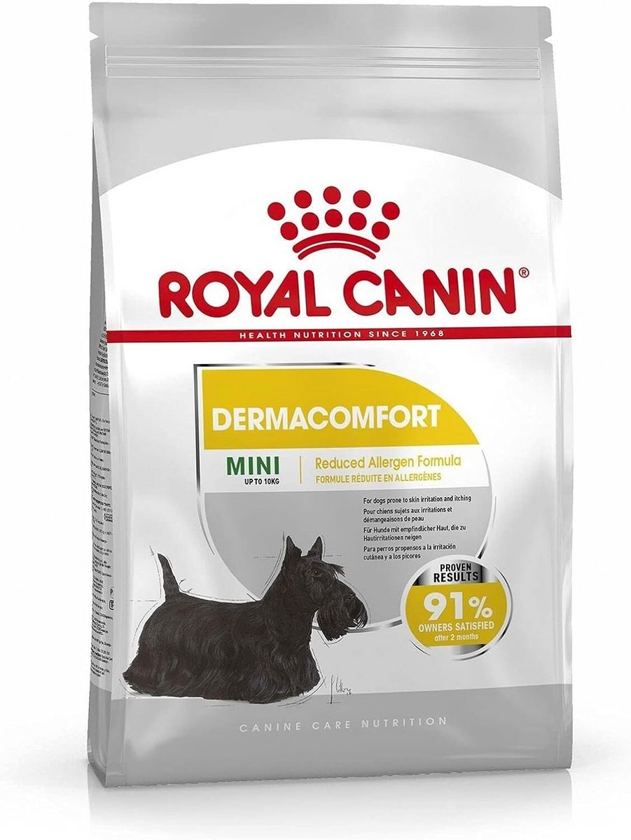 Dermacomfort Mini Hondenvoer 8kg voor Volwassen Honden