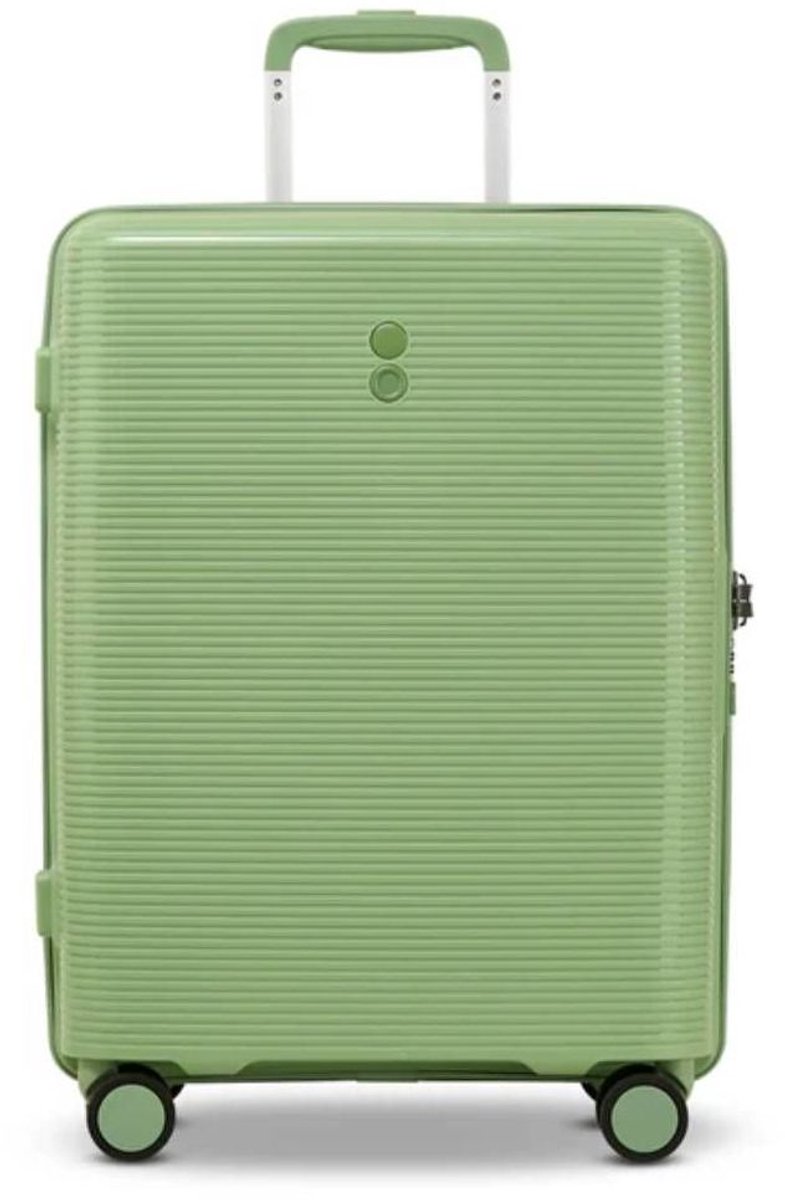 Echolac Forza Handbagage Koffer 4-Wiel Expandable 55cm Groen - Handbagage koffers