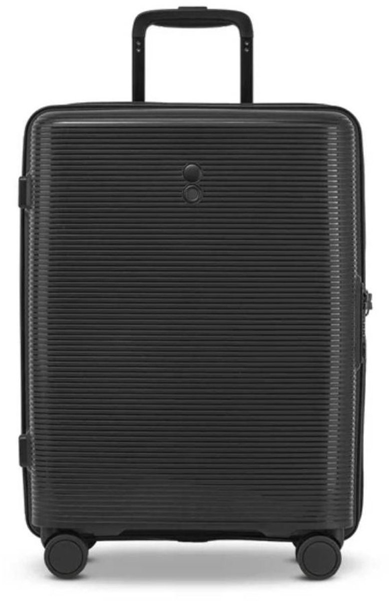 Echolac Forza Handbagage Koffer 4-Wiel Expandable 55cm Zwart - Handbagage koffers