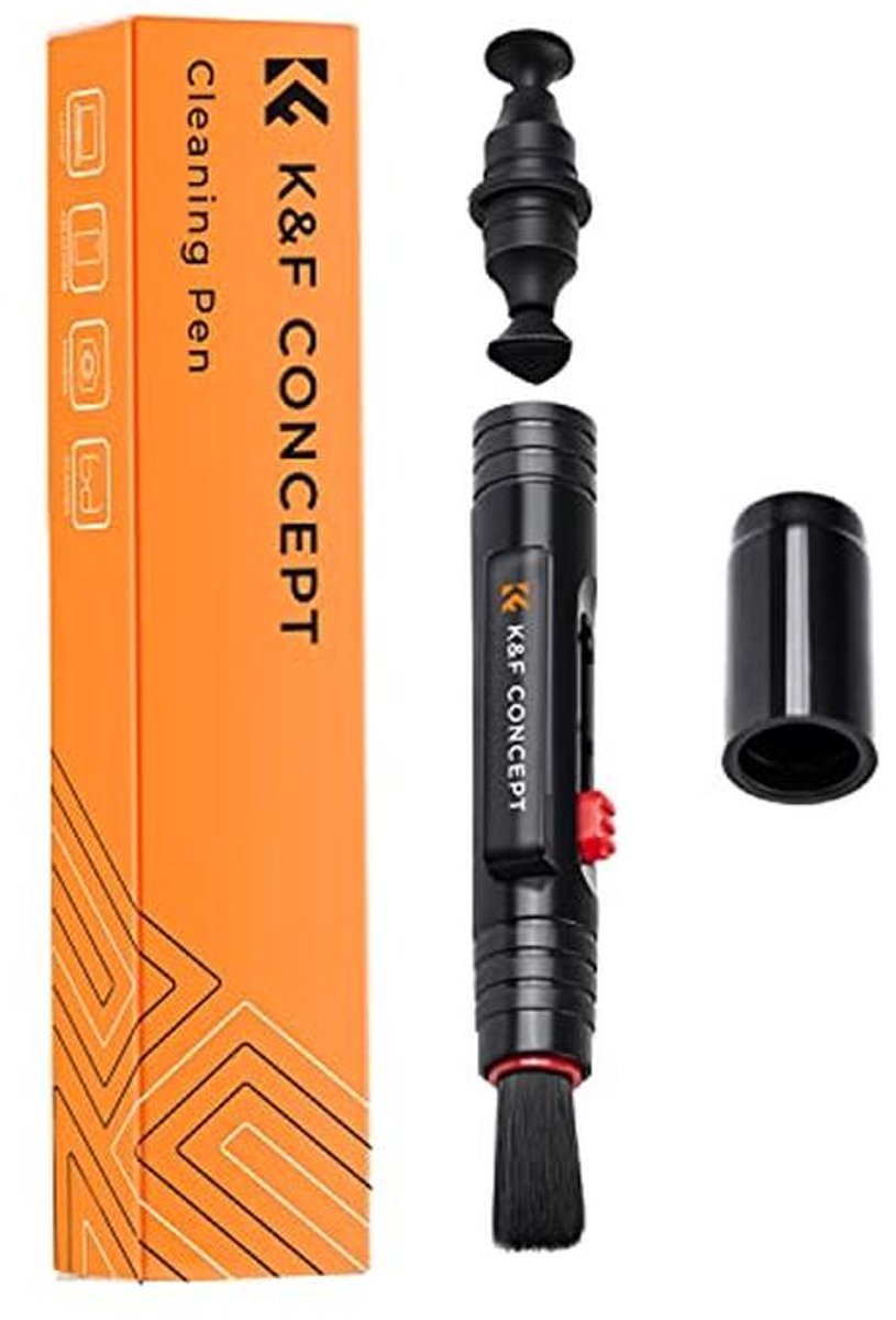 K&F CONCEPT Lens Cleaning Pen, Double-Sided Carbon Tip, for DSLR Cameras, Lenses, Filter, Telescope, Smartphone