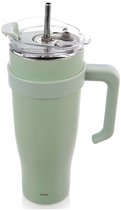 Thermosbeker Edelstaal Munt met Handvat TERMO 1,2 l - Koffiebeker To Go - Theebeker - Thermische Mok - Drinkbeker