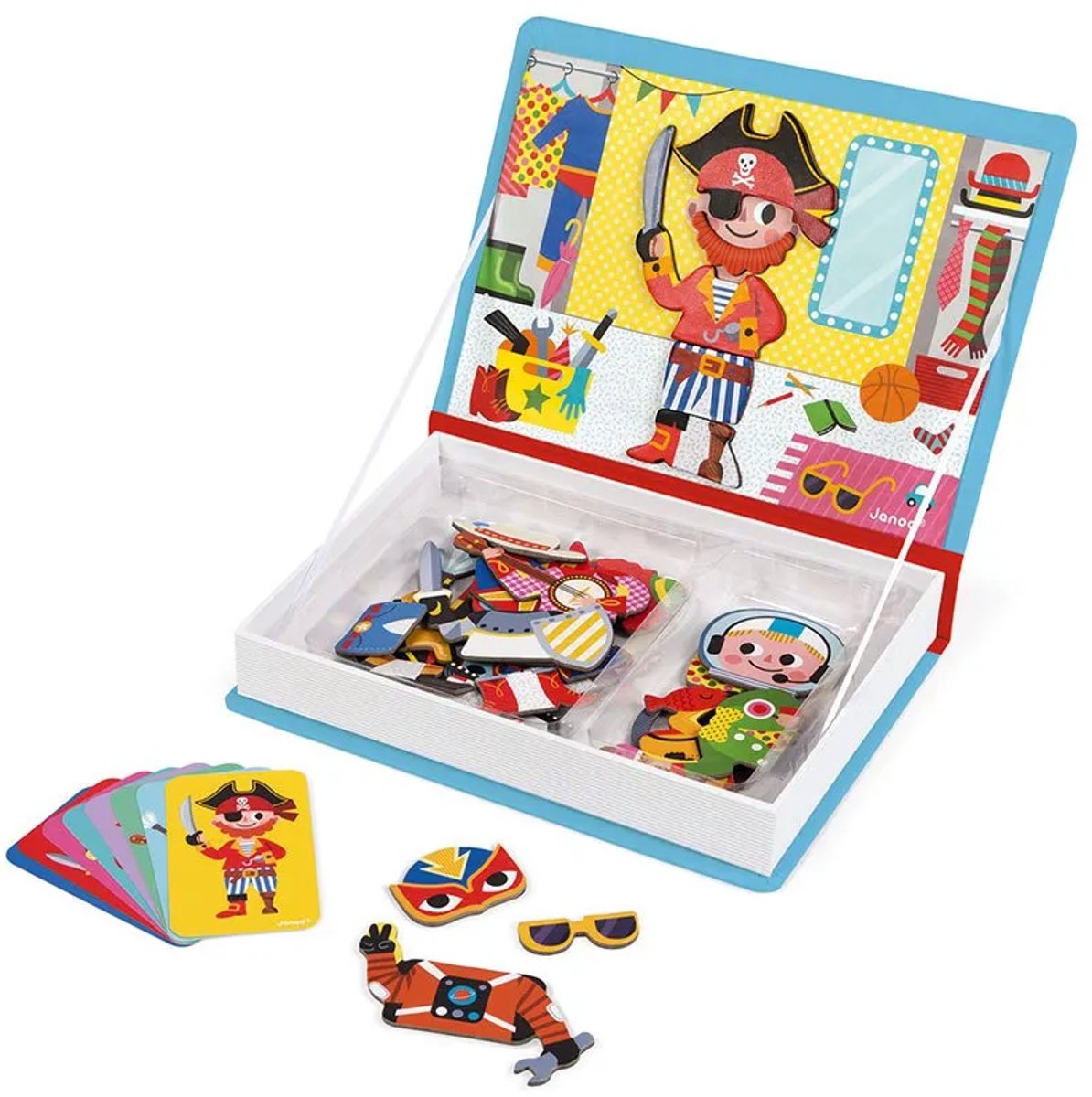 Janod - Magnetibook - Verkleedfeest Jongens - Magneetboek Speelset — afbeelding 15
