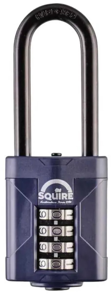 Squire CP50/2.5 - Hangslot - Cijferslot - Sterk slot met lange beugel - Voor binnen en buiten - 50 mm