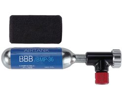 BBB Cycling Co2 Pomp - EasyAir - Fietspomp Racefiets Inclusief Co2 Patroon - Mini Pomp - BMP-34