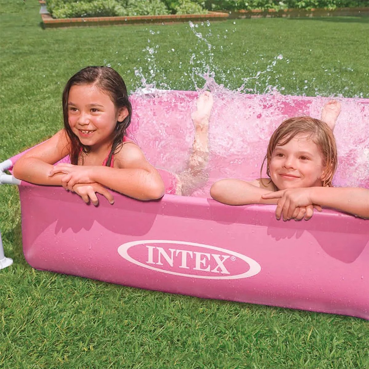 Intex Mini Frame Pool - Opzetzwembad - 122 x 122 x 30 cm - Roze — afbeelding 4