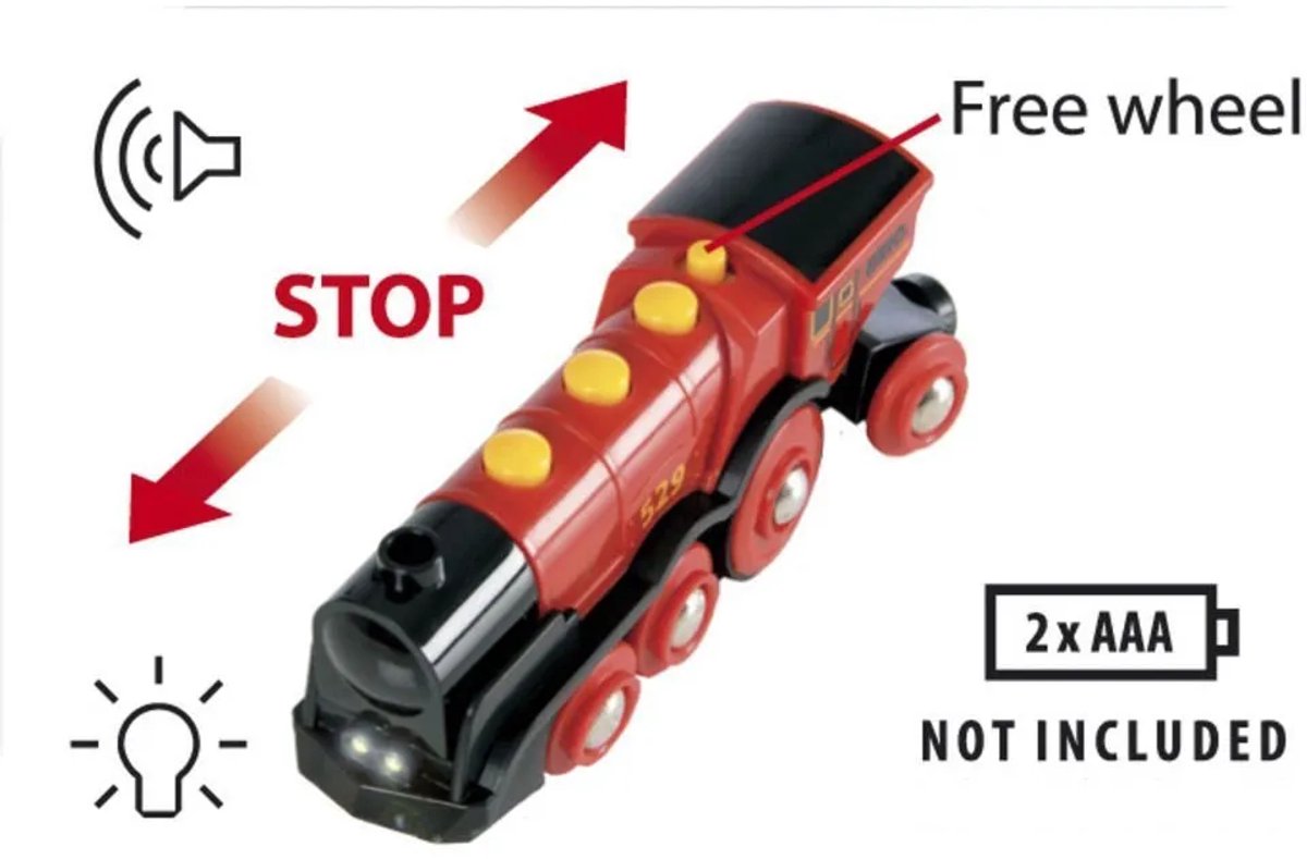 BRIO Rode locomotief op batterijen - 33592 — afbeelding 22