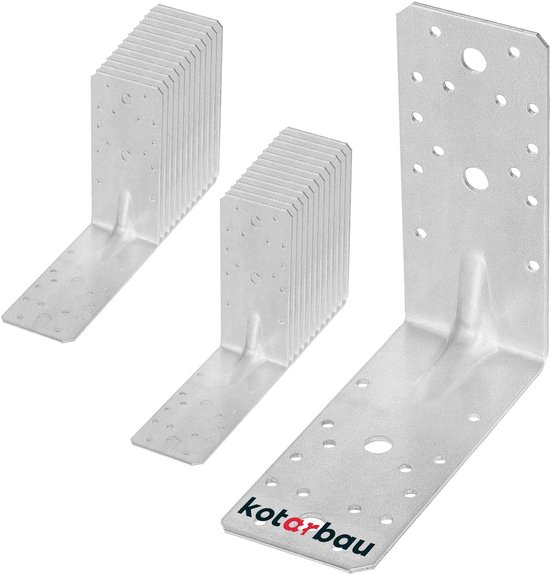 KOTARBAU Supports de fixation - renforts d'angle - 25 pièces - 150 x 150 x 65 mm