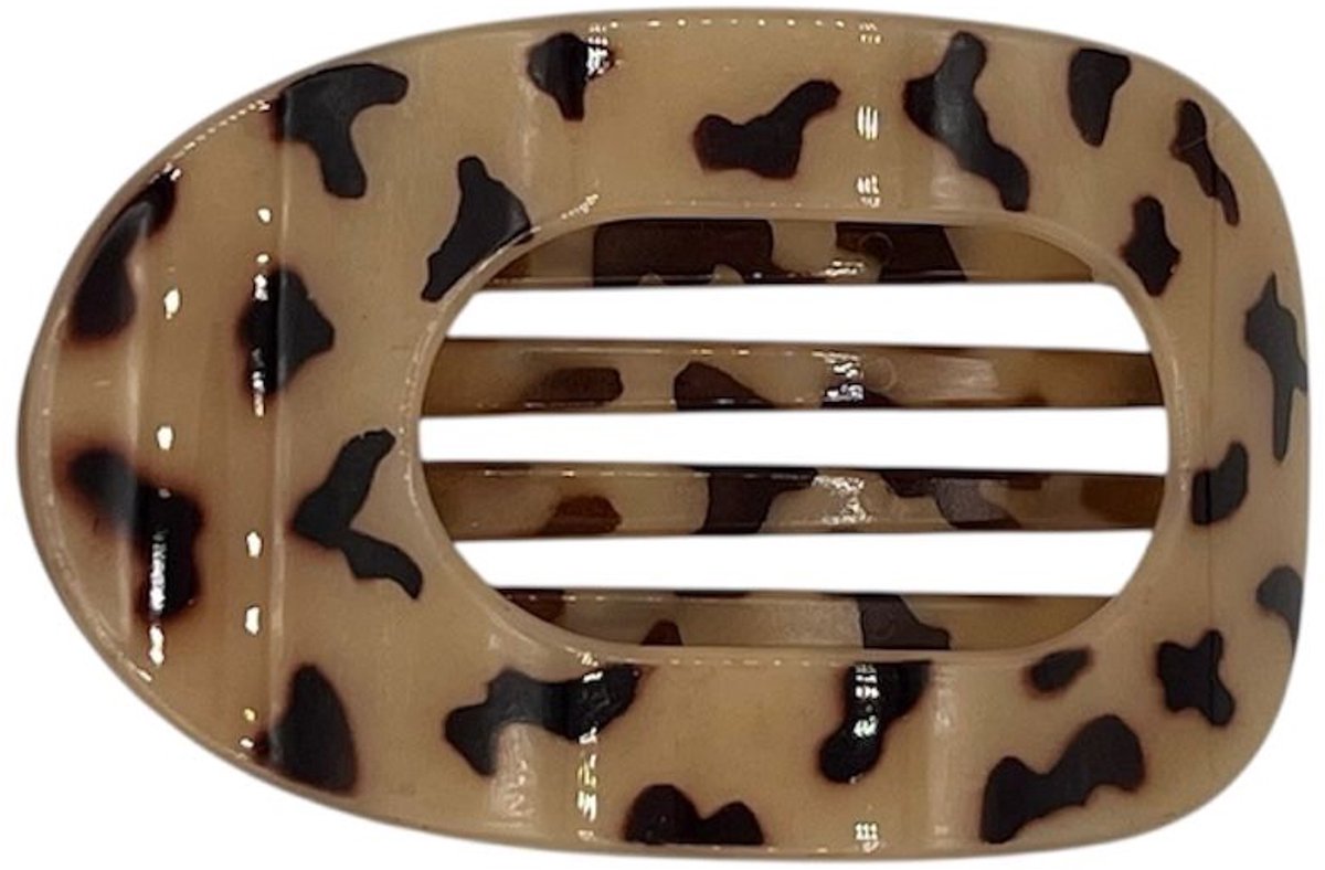 Haarklem - plat - haarklauw - haarclip - panter - meisjes - dames