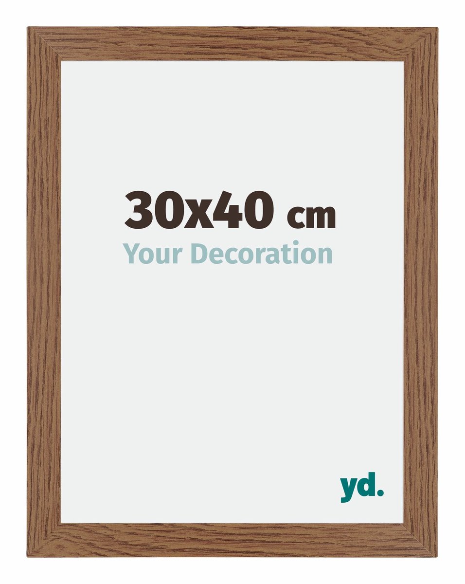 Your Decoration - Puzzellijst 30x40 cm - Eiken Rustiek - Puzzellijst 500-1000 stukjes - MDF Fotolijst - Mura
